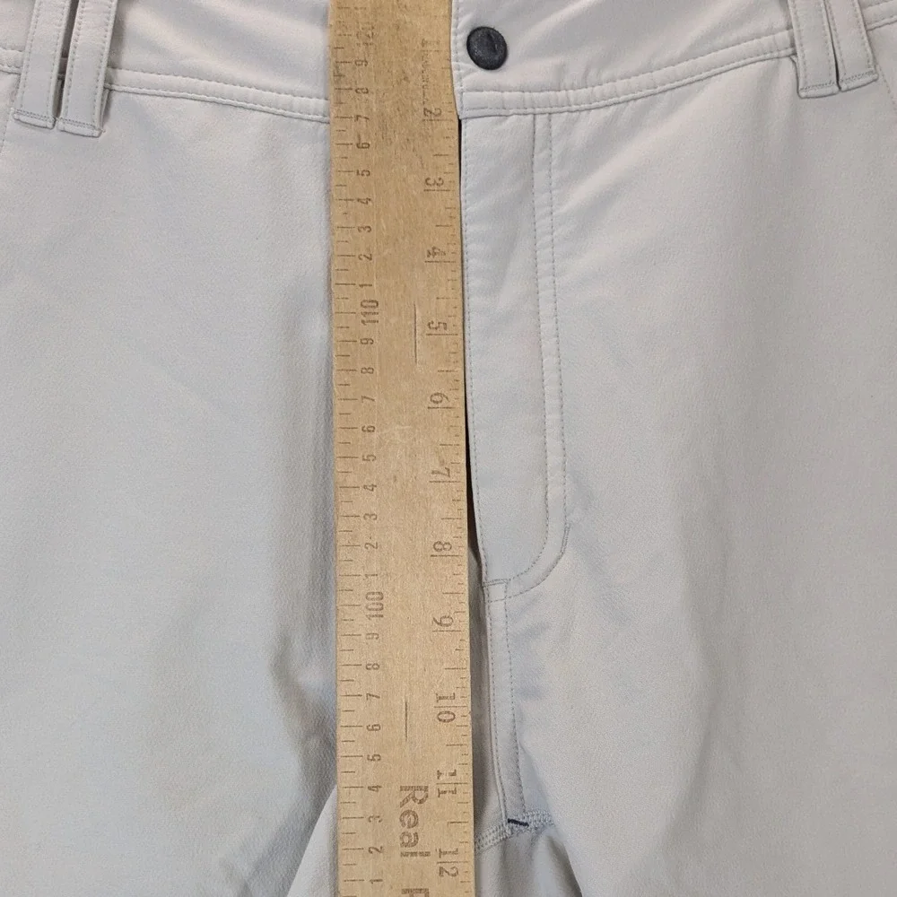 Lululemon Mens Technical Hiking Gorpcore Shorts 36 Beige Wet Dry Warm Activewear